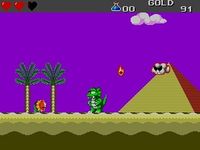 une photo d'Ã©cran de Wonder Boy III - The Dragon s Trap sur Sega Master System
